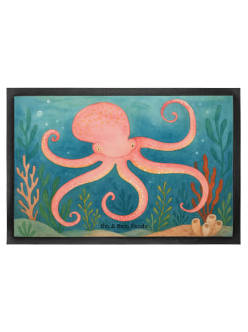 Mr. & Mrs. Panda Schmutzmatte Tintenfisch Design ohne Spruch in Weiß