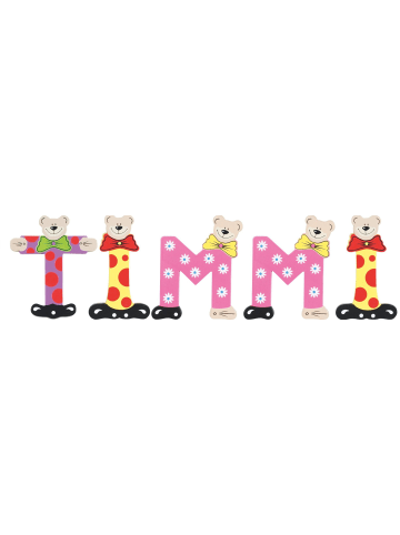 Playshoes Deko-Buchstaben "TIMMI" in bunt