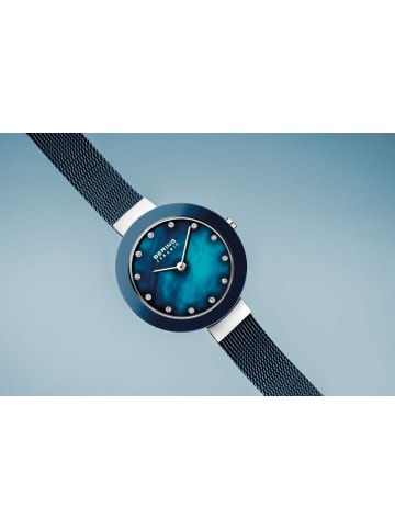 Bering Analoguhr für Damen in blau