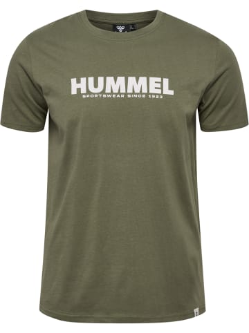 Hummel T-Shirt S/S Hmllegacy T-Shirt in DEEP LICHEN GREEN