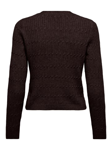 ONLY Strickjacke in Black Coffee