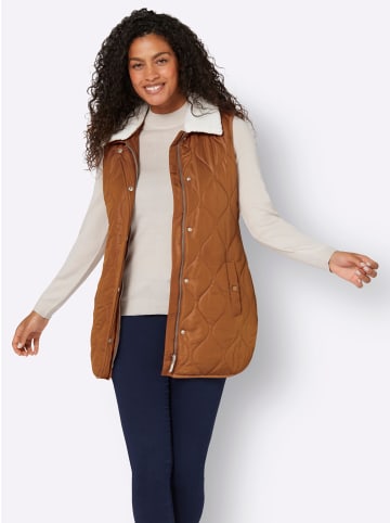 WITT WEIDEN Longweste in cognac