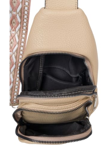 styleBREAKER One Shoulder Rucksack Tasche in Hellbraun