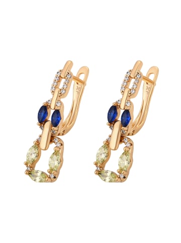 faina Women Hoop Earrings in Rose Gold Black