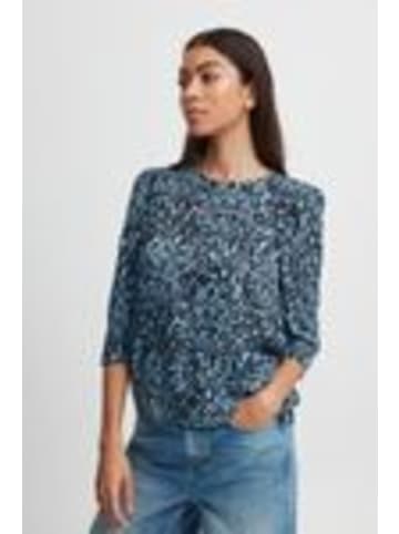 b. young Kurzarm-Bluse BYJOSA Regular fit in Blue Bell Mix