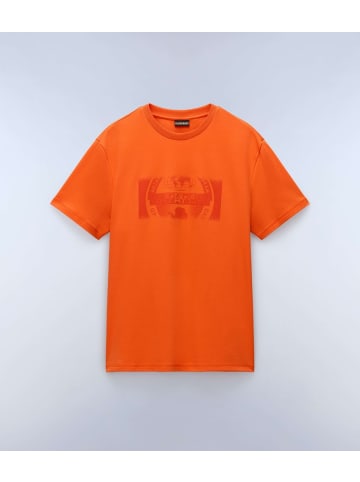 Napapijri T-Shirt "S-Vanni Prt Ss" in Orange