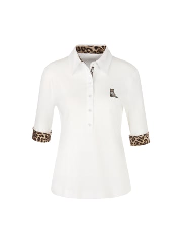 MARC CAIN Poloshirt in weiss