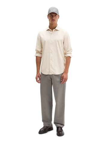 Marc O'Polo Twill-Hemd shaped in Grey Silk