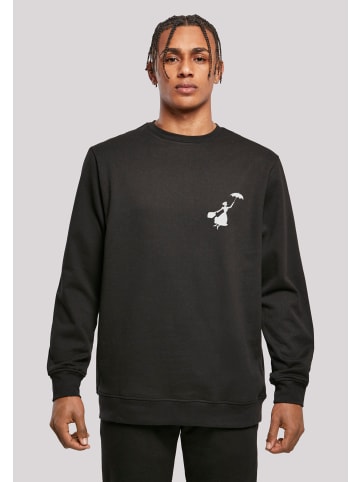 F4NT4STIC Sweatshirt Disney Mary Poppins Flying Silhouette Regenschirm in schwarz