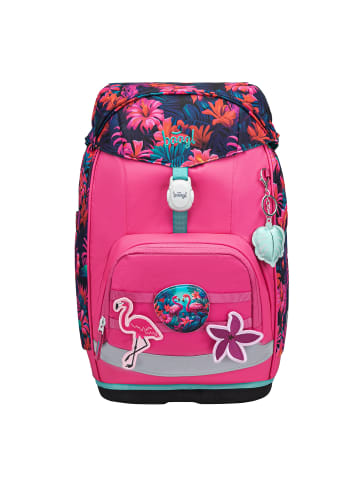 BAAGL 5-tlg. Set: Schulrucksack Airy Plus in Rosa Flamingos