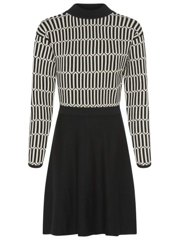 Laura Scott Strickkleid in schwarz-creme