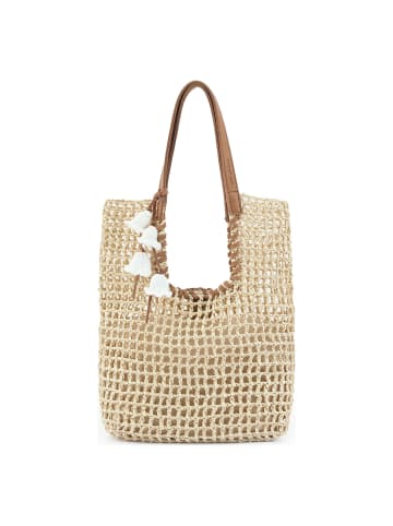 FREDs BRUDER Sun Carrier Schultertasche 34 cm in natural straw desert brown