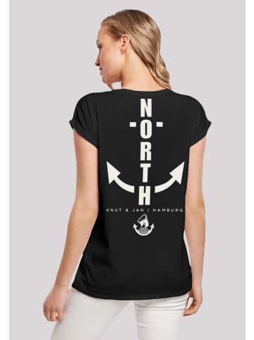 F4NT4STIC T-Shirt North Anchor Knut & Jan Hamburg in schwarz