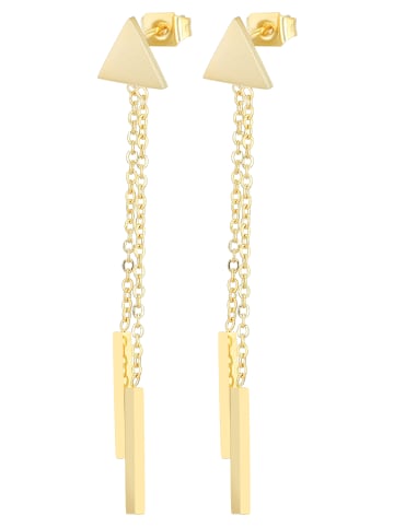 Adeliás Damen Ohrringe – Ohrstecker aus Edelstahl in gold