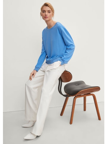 comma Sweatshirt langarm in Blau