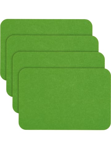 Erwin Müller Filz-Tischset 4er-Pack Beja in apfelgrün