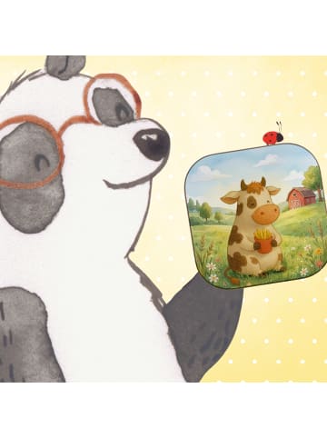 Mr. & Mrs. Panda Untersetzer Tasse Kuh Pommes Design ohne Spruch in Weiß