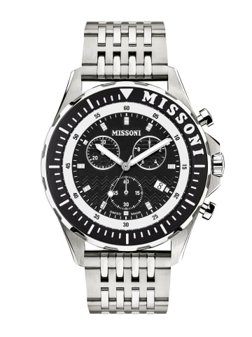 Missoni Analoguhr für Herren in silber