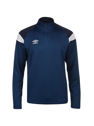 Umbro Trainingspullover 1/2 Zip in dunkelblau / weiß