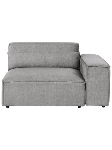 Beliani Sofaelement HELLNAR in Grau - (W) 131 x (H) 70 x (L) 126 cm
