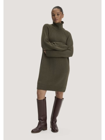 Hessnatur Hessnatur Strickkleid Relaxed aus Bio-Merinowolle mit Bio-Baumwolle in vintage oliv