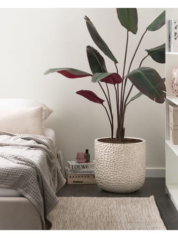 Beliani Outdoor Blumentopf YUHUA in Beige - (W) 41 x (H) 43 x (L) 41 cm