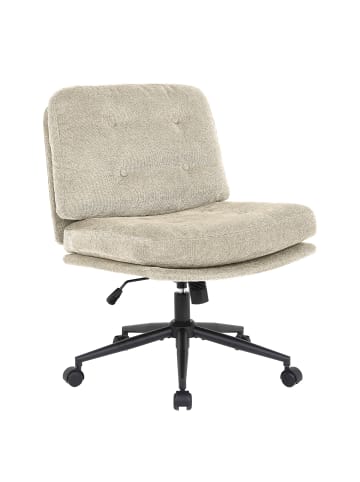home24 home24 Bürodrehstuhl aus Metall, Kunststoff und Textil in Grün - 76 x 71 x 90 cm in Beige