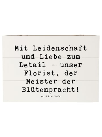 Mr. & Mrs. Panda Dekokiste Spruch Florist Kunst mit Spruch in Weiß