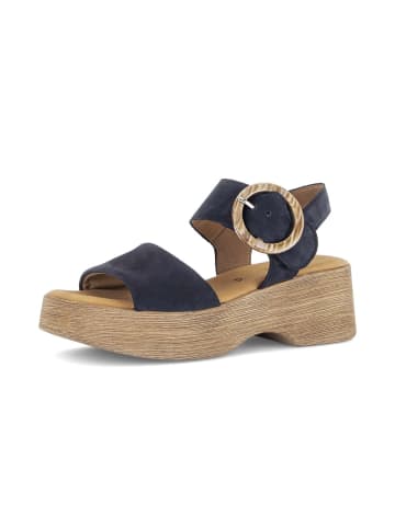 Gabor Plateau Sandalen in blau