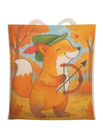 Mr. & Mrs. Panda Tote Bag Schütze Astrologie Design ohne Spruch in Weiß