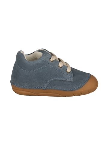 Trollkids Leder-Lauflernschuhe Bjordal in mystic blue