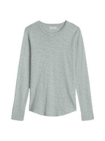 Marc O'Polo Jersey T-Shirt Longsleeve in Glacial Blue