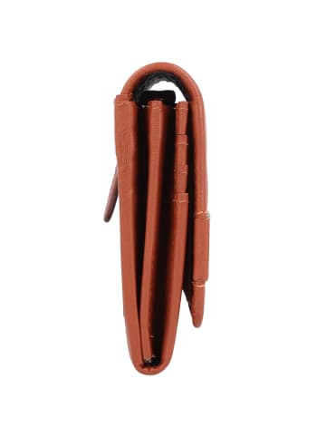 mano Don Leonardo Geldbörse RFID Leder 18 cm in cognac