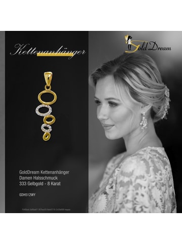 GoldDream Anhänger Gold 333 Gelbgold - 8 Karat Ovale Kettenanhänger