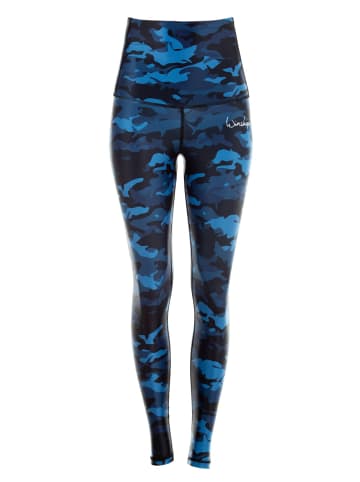 Winshape Functional Power Shape High Waist Tights HWL102 in camo blue