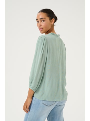 Kaffe Langarm-Bluse KAkamilla in Granite Green