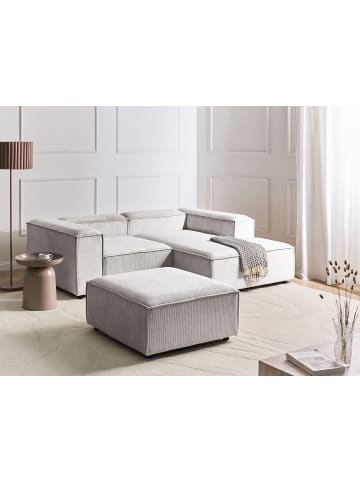 Beliani 3-tlg Modulsofa ARDAL in Weiß/Schwarz