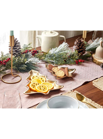 Beliani 2er-Set Schmuckschale DURIAN in Gold