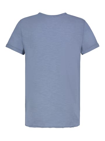 Sublevel Schlichtes Kurzarmshirt Rundhals Modern Zeitlos in Blau