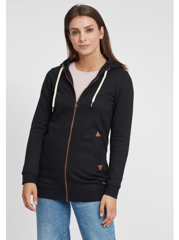 Oxmo Kapuzensweatjacke in schwarz