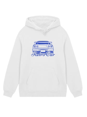 F4NT4STIC Hoodie Retro Car Japanese Streetstyle in off-white