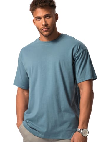 STHUGE Kurzarm T-Shirt in aschblau