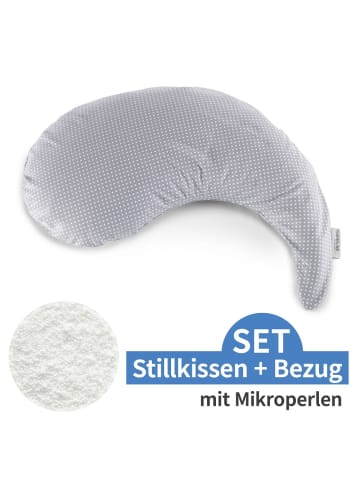 Theraline Stillkissen Das Yinnie mit Mikroperlen-Füllung in grau