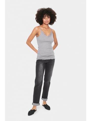 SAINT TROPEZ Jerseytop MayaSZ Classic fit in Mist Grey Melange