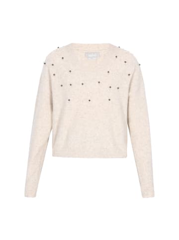 Usha Women Sweater in cream melange