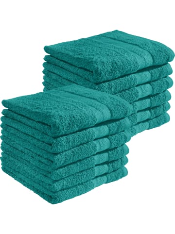 REDBEST Frottier Handtuch 12er-Pack Chicago in smaragdgrün