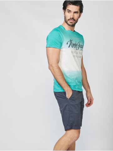 KOROSHI Kurzarm T-Shirt in grun