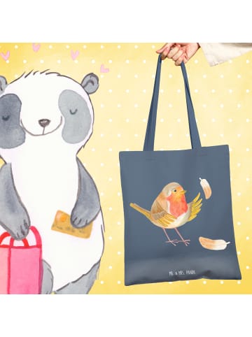 Mr. & Mrs. Panda Schultasche Rotkehlchen Federn ohne Spruch in Indigo Blue