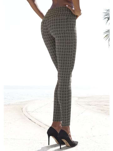 LASCANA Leggings in beige schwarz gemustert