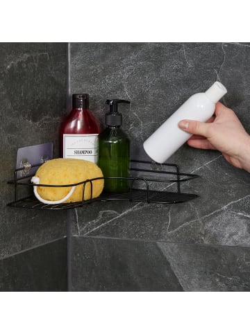 relaxdays 2-tlg. Duschablagen Set in Schwarz